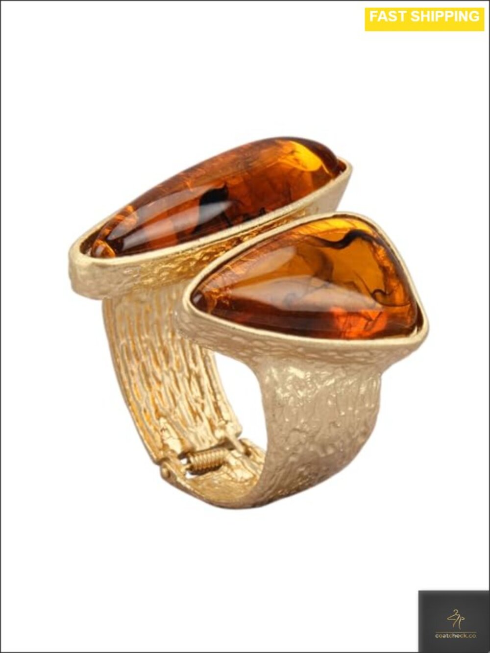 Chunky Gold Cuff Bracelet Statement Open Bangle Adjustable Wrist Jewelry